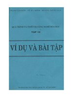 quá trình và thiết bị công nghệ hóa học tập 10, ví dụ và bài tập tập 10 phạm văn bôn 