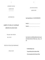 Nghiên cứu năng lực cạnh tranh điểm đến du lịch Đà Nẵng