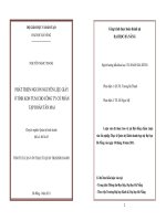 Phát triển nguồn nguyên liệu giấy ở tỉnh Kon Tum cho công ty cổ phần tập đoàn Tân Mai