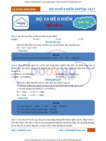 bộ 10 đề 8 điểm môn hóa của thầy Lê Đăng Khương năm 2017 ( mới nhất ): đáp án đề số 6