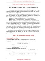 MỘT SỐ DẠNG BẮT ĐẲNG THỨC CÔ SI THƯỜNG GẶP