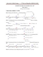 DE THI HOC KI II TOAN 10 CUC HAY  TN  TL 