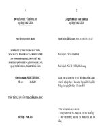 Nghiên cứu sự sinh trưởng phát triển, năng suất và phẩm chất của giống dưa trời T3291 (trichosanthes anguina L.) trong điều kiện sinh thái vụ đông xuân