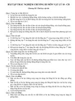 trắc nghiệm lý 10 chương 3 ôn thi THPT quốc gia