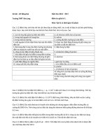 Kiểm tra giữa kì 1Môn: Vật lý 11 (thời gian 45 phút)