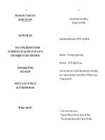 Tăng cường kiểm soát nội bộ về chi phí xây lắp tại công ty xây lắp và công nghiệp tàu thủy miền Trung