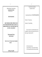 Hoàn thiện hệ thống thông tin kế toán theo định hướng ERP tại công ty TNHH thương mại và giao nhận quốc tế Đà Nẵng - Danatrans