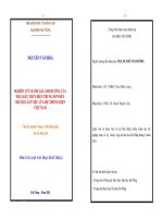 Nghiên cứu đánh giá ảnh hưởng của nhà máy thủy điện Trung Sơn đến chế độ làm việc của hệ thống điện Việt Nam