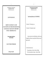 Nghiên cứu sự phân bố và vai trò của hệ vi sinh vật đất trong điều kiện sinh thái tại tiểu khu 64 của khu bảo tồn thiên nhiên Sơn trà - thành phố Đà Nẵng