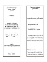 Nghiên cứu sự hài lòng của khách hàng doanh nghiệp đối với dịch vụ hành chính thuế tại văn phòng cục thuế tỉnh KonTum