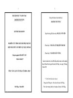 Nghiên cứu tính chất hấp phụ một số hợp chất hữu cơ trên vật liệu MCM-41