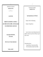 Nghiên cứu sự phân bố và vai trò của hệ vi sinh vật đất tại thôn 2 - rừng ngập mặn xã Cẩm Thanh - Hội An - Quảng Nam