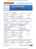 bộ 10 đề 8 điểm môn hóa của thầy Lê Đăng Khương năm 2017 ( mới nhất ): đề số 3