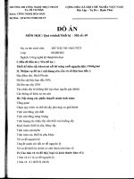 thiết kế hầm sấy khoai mì sắt lát năng suất nguyên liệu 1500kgmẻ 