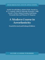 A modern course in aeroelasticity (4th )