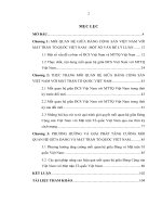 Mối Quan Hệ Giữa Đảng Cộng Sản Việt Nam Và Mặt Trận Tổ Quốc Việt Nam Trong Giai Đoạn Hiện Nay