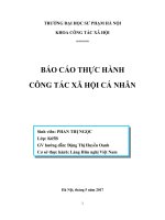 báo cáo thực hành công tác xã hội cá nhân tại làng Hữu nghị Việt Nam