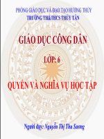 Quyền Và Nghĩa Vụ Học Tập – GDCD Lớp 6