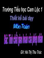 Toán 4-Tính chất giao hoán của phép nhân r