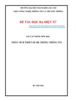 Đề xuất mô hình hồ sơ học bạ điện tử (e profile) trường đh bách khoa hà nội thiết kế theo chuẩn trao đổi thông tin 