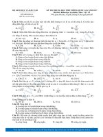 Đề thi minh họa môn lý ( THPT Quốc gia )  Học tập giải trí