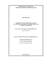 Nghiên cứu đặc tính năng lượng của tua bin tâm trục với bánh công tác có dãy cánh ngắn 