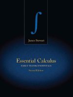 Ebook Essential calculus  Early transcendentals (2nd edition) Part 1