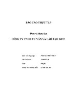 Báo cáo thực tập công ty dịch vụ