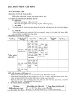 Tin học 10 bài 7 giáo án