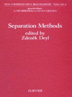 New comprehensive biochemistry vol 08 separation methods 
