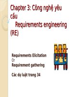 Công nghệ yêu cầu Requirements engineering (RE)