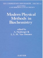 New comprehensive biochemistry vol 11 modern physical methods in biochemistry part a 