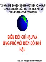 Biến Đổi Khí Hậu Và Ứng Phó Với Biến Đổi Khí Hậu