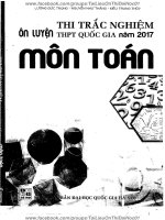 THI TRẮC NGHIỆM ôn LUYỆN THPT QUỐC GIA môn TOÁN