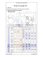 Bài tập lớn công nghệ CNC, gia công chi tiết dạng hộp có kích thước như bản vẽ thiết kế 