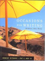 Ebook Occasions for writing Part 1