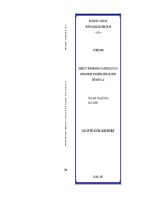 Nghiên cứu tính đối kháng của aspergillus flavus không sinh độc tố để phòng chống aflatoxin trên ngô và lạc 