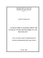 Vận dụng triết lý đạo phật trong việc xây dựng văn hóa doanh nghiệp của tập đoàn hoa sen