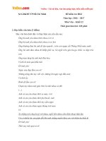 Đề thi học kì 1 môn Ngữ văn lớp 12  Sở GDĐT TP. Hồ Chí Minh năm học 2016  2017 