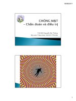 Bài giảng Thần kinh Chóng mặt  Chuẩn đoán và điều trị  ThS.BS. Nguyễn Bá Thắng