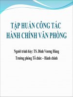 Tập Huấn Công Tác Hành Chính Văn Phòng