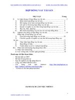 Nghiên cứu luật dân sư hợp đồng vay tài sản