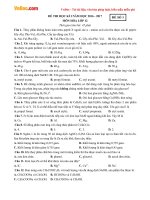 Bộ 10 đề thi học kì 1 môn Hóa học lớp 12