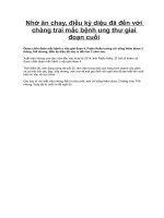 Nhờ ăn chay, điều kỳ diệu đã đến với chàng trai mắc bệnh ung thư giai đoạn cuối