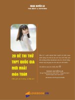 Tổng hợp 20 đề thi thử THPT quốc gia môn toán tháng 5 2017 có đáp án 