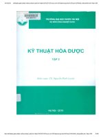 Ebook Kỹ thuật hóa dược (Tập 2) Phần 1