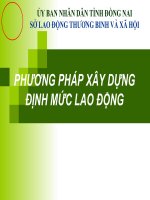 Phương Pháp Xây Dựng Định Mức Lao Động