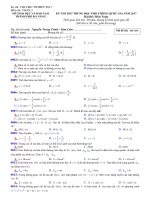 đề thi thử môn toán đà nẵng