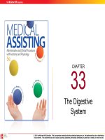 Medical assisting Administrative and clinical procedures (5e)  Chapter 33 The digestive system