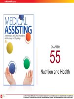 Medical assisting Administrative and clinical procedures (5e)  Chapter 55 Nutrition and health